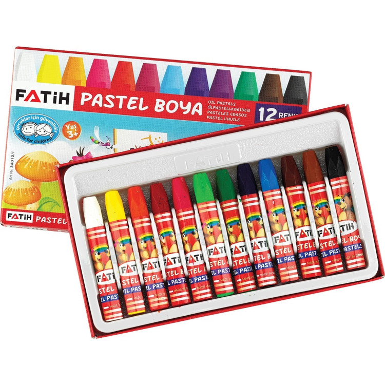 FATİH 34012 12 RENK PASTEL BOYA  *144***********