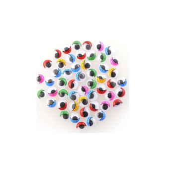 KAMP. VAGON 7355 OYNAR GÖZ 6MM RENKLİ 25'Lİ