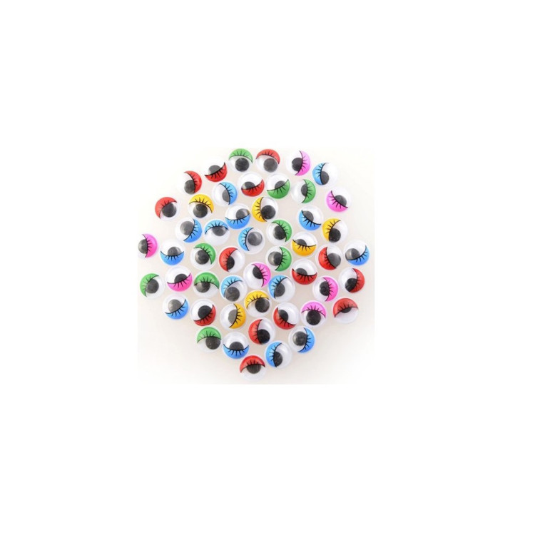 KAMP. VAGON 7355 OYNAR GÖZ 6MM RENKLİ 25Lİ