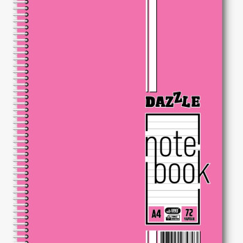 A-4 SPİRALLİ PP KAPAK 72YP ÇİZGİLİ*6