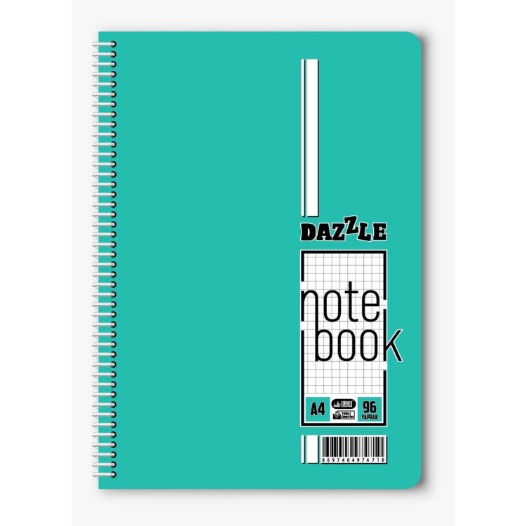 A-4 SPİRALLİ PP KAPAK 96YP KARELİ*4