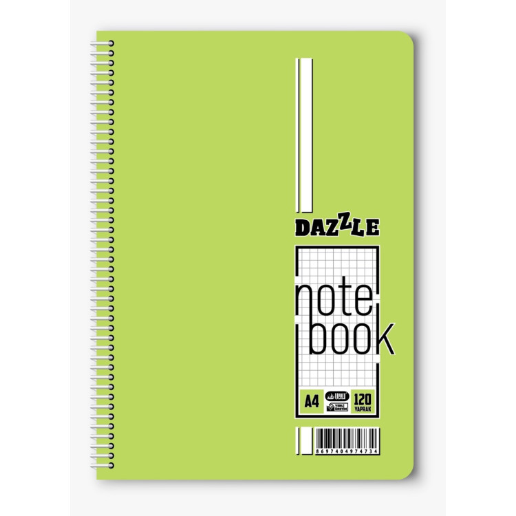 A-4 SPİRALLİ PP KAPAK 120YP KARELİ*4