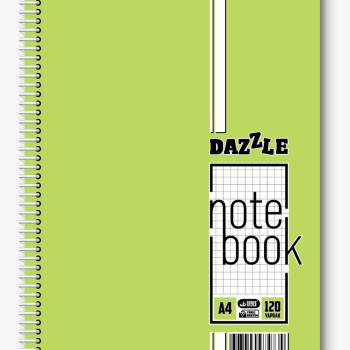 A-4 SPİRALLİ PP KAPAK 120YP KARELİ*4