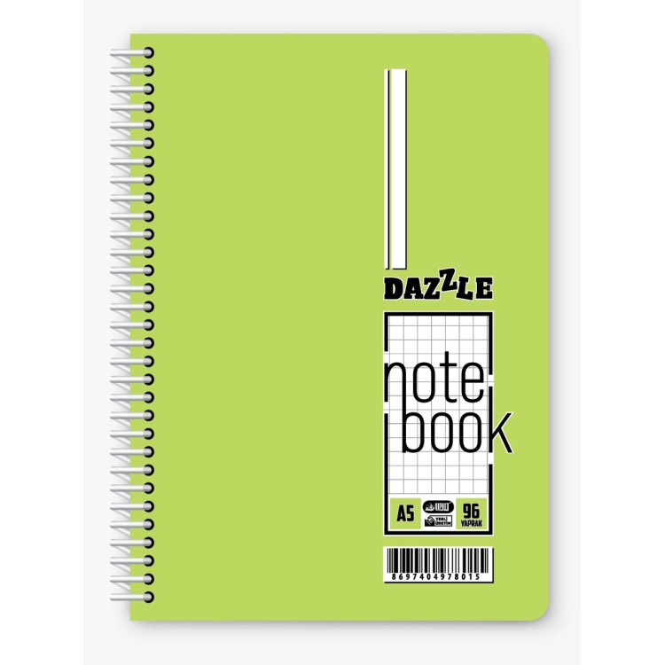 A-5 SPİRALLİ PPKAPAK 96YP KARELİ*8