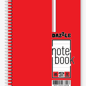 A-5 SPİRALLİ PPKAPAK 72YP ÇİZGİLİ*12