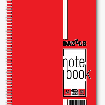 A-4 SPİRALLİ PP KAPAK DEFTER 40 YP ÇİZGİLİ *8
