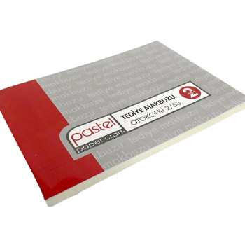 PASTEL 2/50 OTOKOPİLİ TEDİYE MAKBUZU *12**************