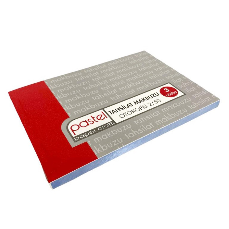 PASTEL 2/50 OTOKOPİLİ TAHSİLAT MAKBUZU 3N *8