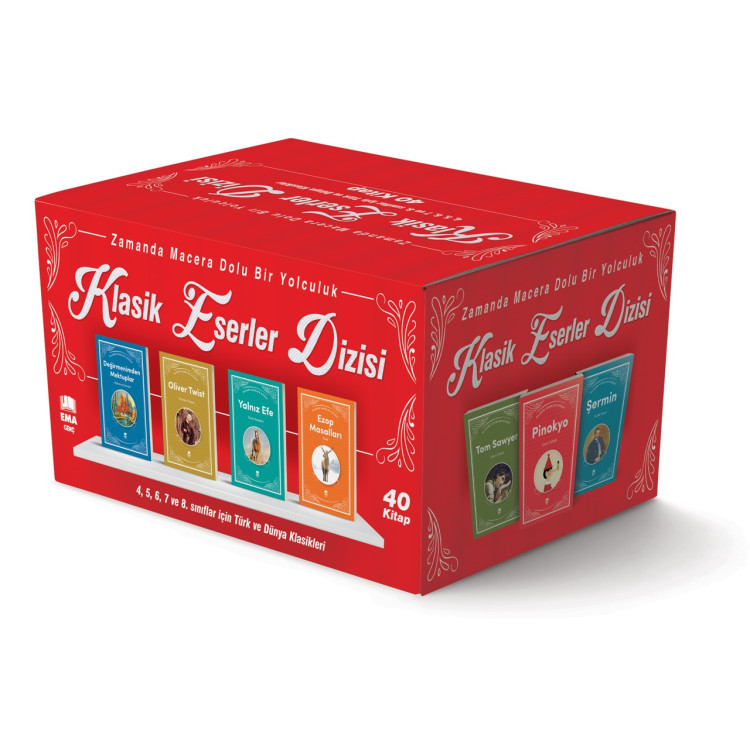 EMA 100 TEMEL ESER 4,5,6,7 VE 8. SINIF 40 KİTAP(KLASİK ESERLER DİZİSİ)