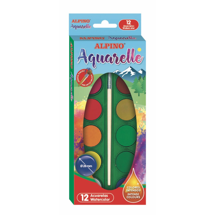 ALPİNO AQ-01 SULU BOYA 12Lİ *96