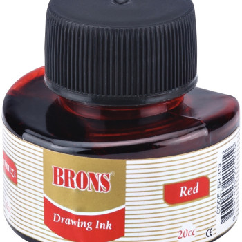 BRONS BR-319 ÇİNİ MÜREKKEBİ KIRMIZI 12'Lİ *24