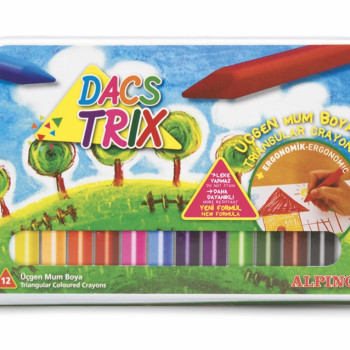 ALPINO DA-125 DACSTRIK ÜÇGEN MUM BOYA 12'Lİ *60 ALPINO DA-125 DACSTRIK ÜÇGEN MUM BOYA 12'Lİ *60