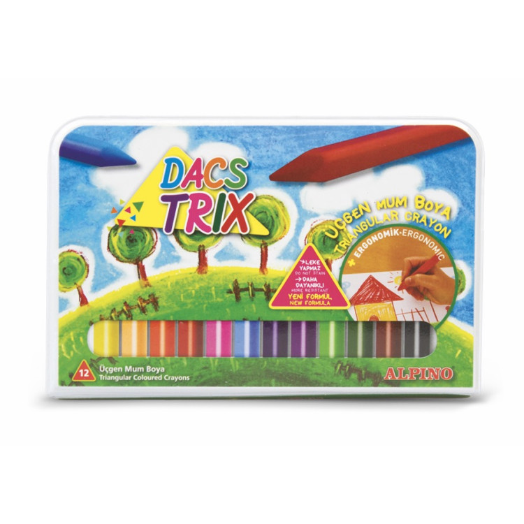 ALPINO DA-125 DACSTRIK ÜÇGEN MUM BOYA 12Lİ *60