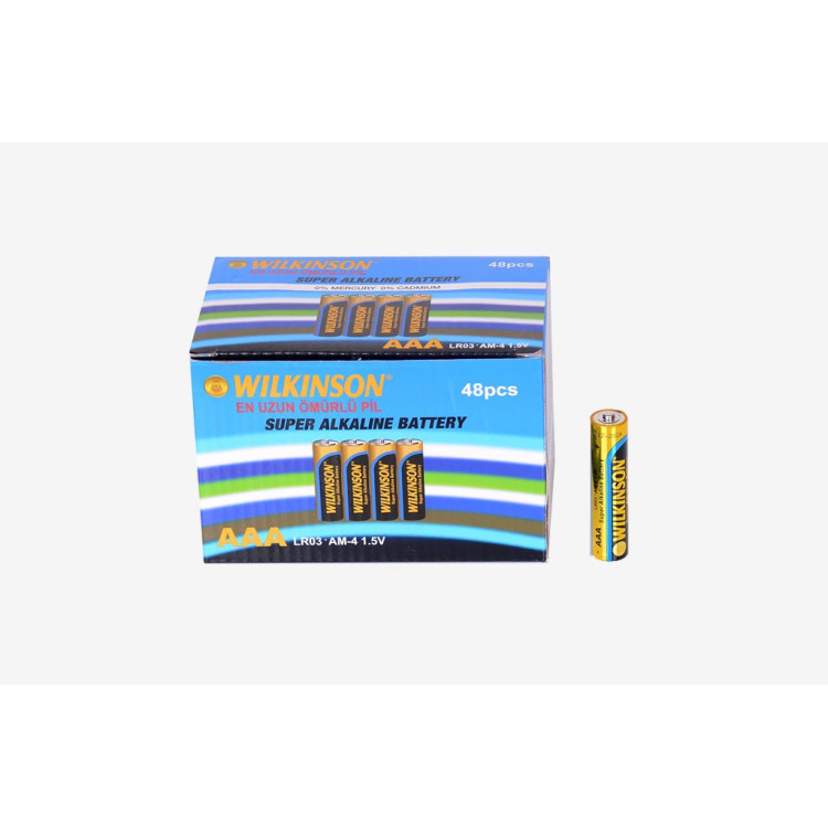 WILKINSON LR03 ALKALİN İNCE PİL 4LÜ*12