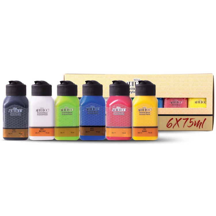 ARTDECO AS1 AKRİLİK BOYA 6*75ML CANLI RENKLER*30