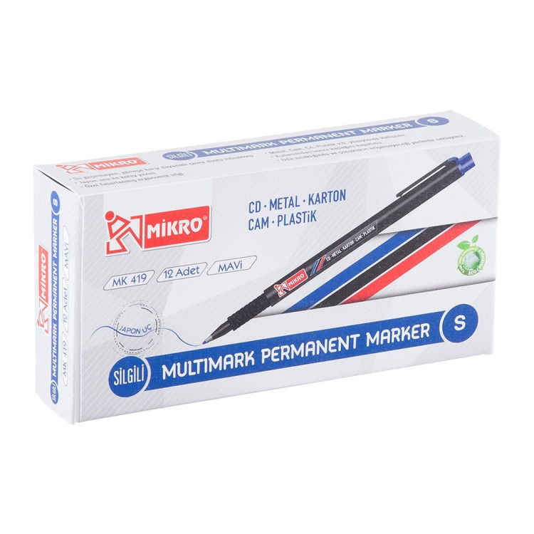 MİKRO MK-419 S CD KALEMİ MAVİ 12Lİ *120
