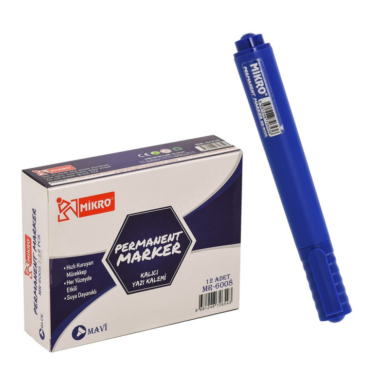 MİKRO MR-6008 KOLİ KALEMİ MAVİ 12Lİ *144
