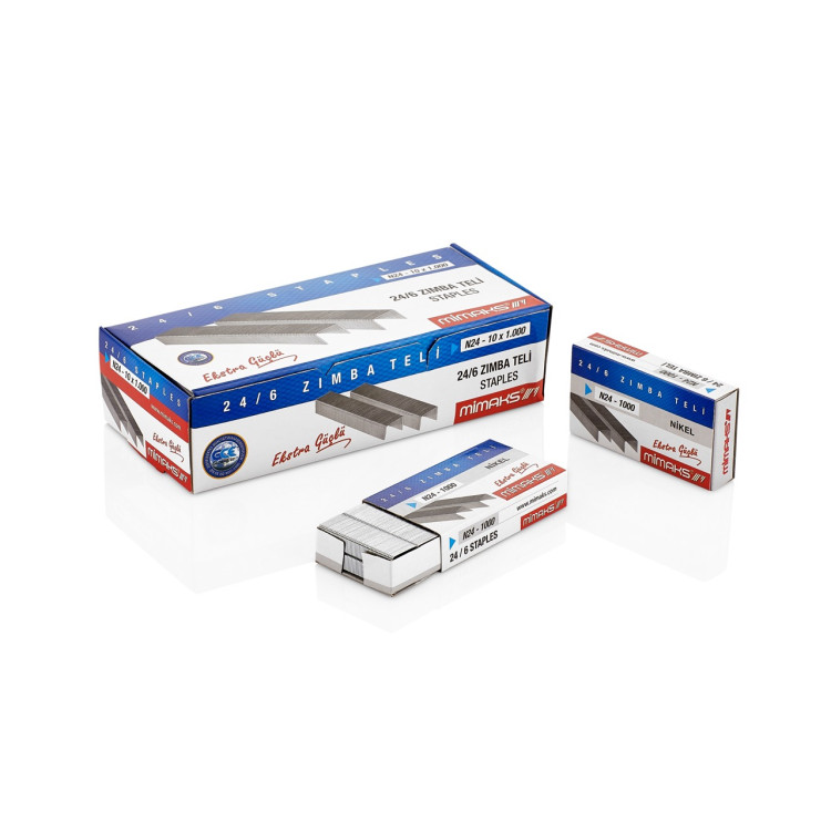 MİMAKS NİKEL ZIMBA TELİ 24/6 10LU *30