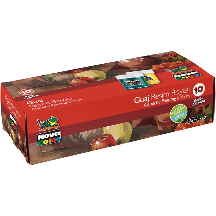 NOVA COLOR NC-114 GUAJ BOYA ŞİŞE 10RENK *36