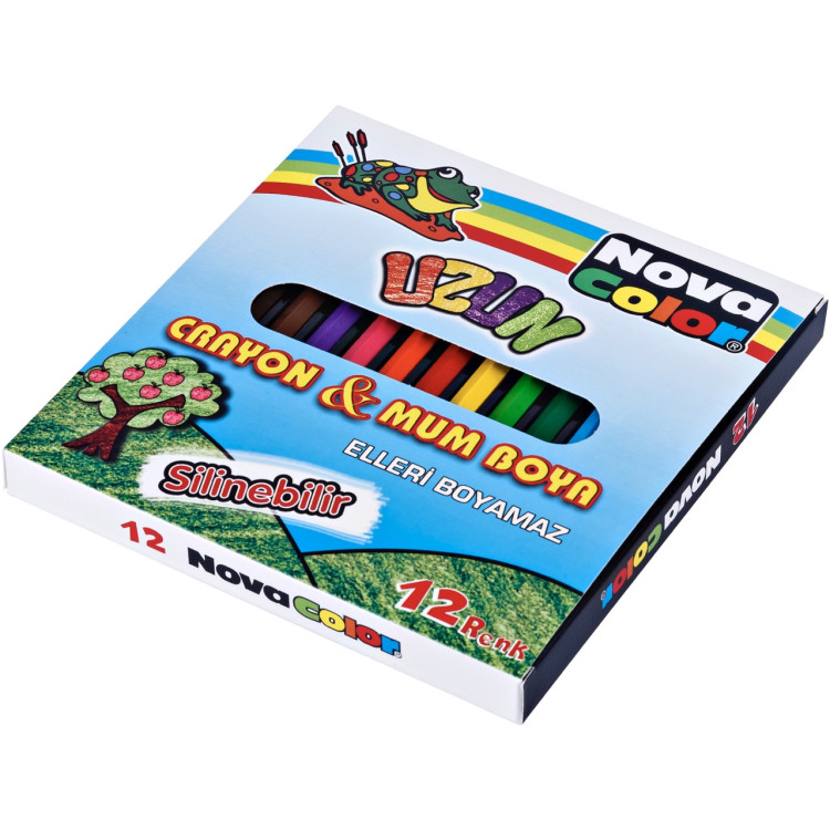 NOVA COLOR NC-2112 MUM BOYA UZUN 12RENK 24LÜ *6