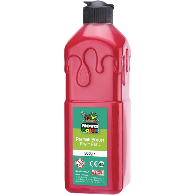 NOVA COLOR NC-371 KIRMIZI PARMAK BOYASİ 500 GR*24