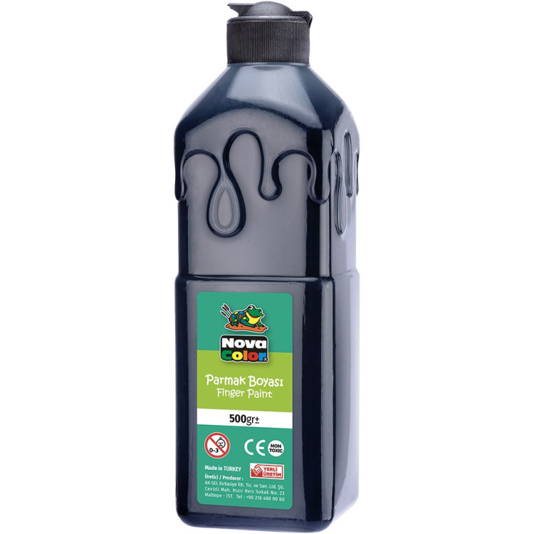 NOVA COLOR NC-375 SİYAH PARMAK BOYASİ 500 GR*24
