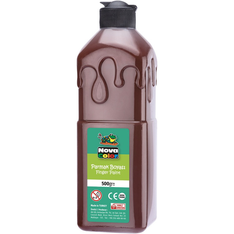 NOVA COLOR NC-376 KAHVE PARMAK BOYASİ 500 GR *24