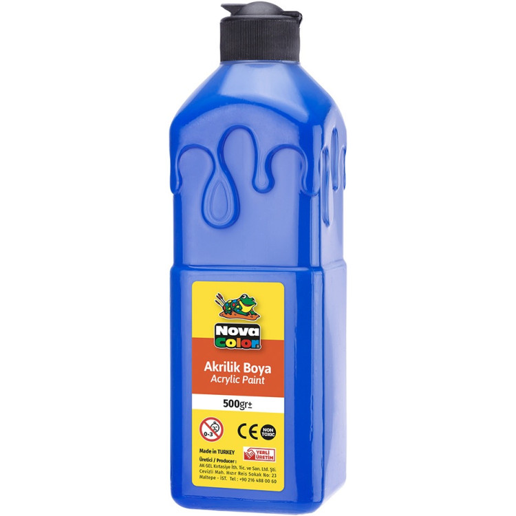 NOVA COLOR NC-383 AKRİLİK BOYA 500 GR MAVİ *24