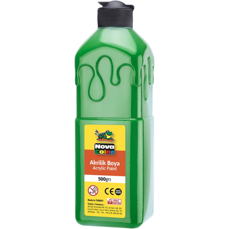 NOVA COLOR NC-384 AKRİLİK BOYA 500 GR YESİL *24