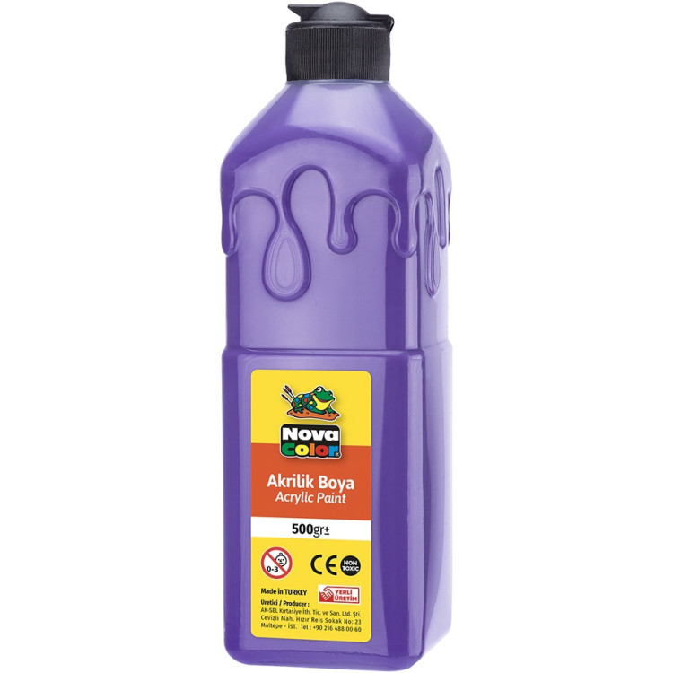NOVA COLOR NC-389 AKRİLİK BOYA 500 GR MOR *24