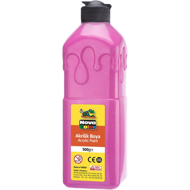 NOVA COLOR NC-390 AKRİLİK BOYA 500 GR PEMBE *24