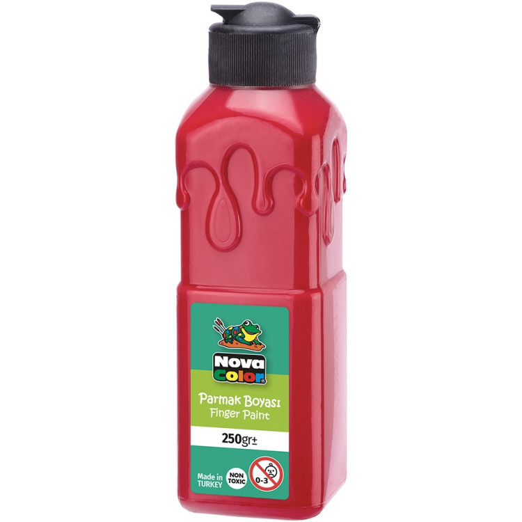 NOVA COLOR NC-442 KİRMİZİ PARMAK BOYASİ 250 GR
