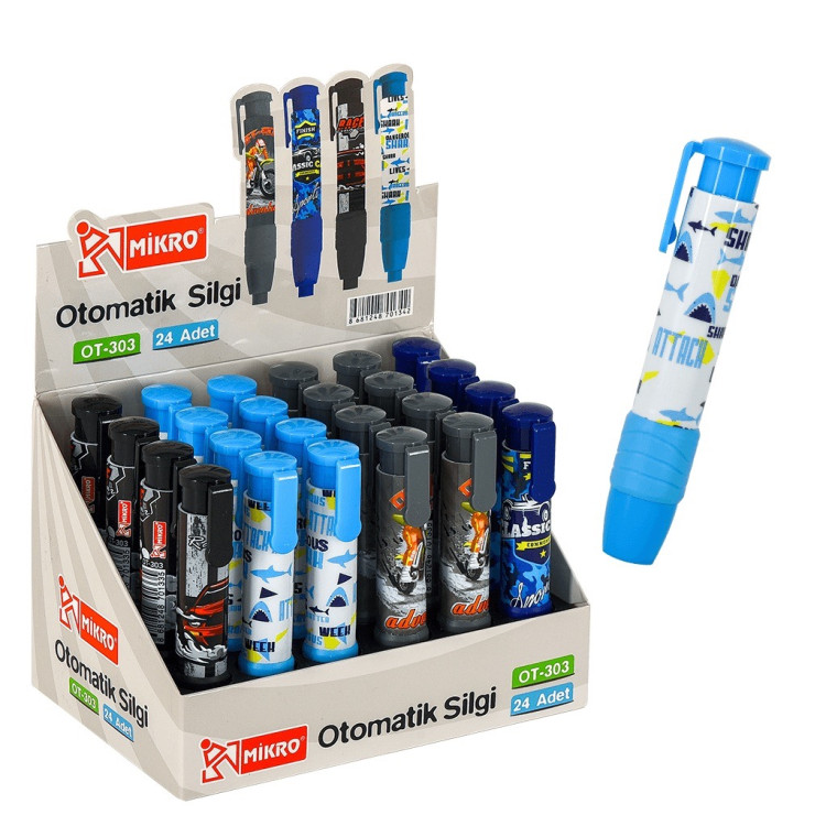 MİKRO OT-303 ERKEK OTOMATİK SİLGİ 24'LÜ *24