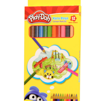 PLAY-DOH UZUN KURUBOYA KALEMİ KU001 12'Lİ *20