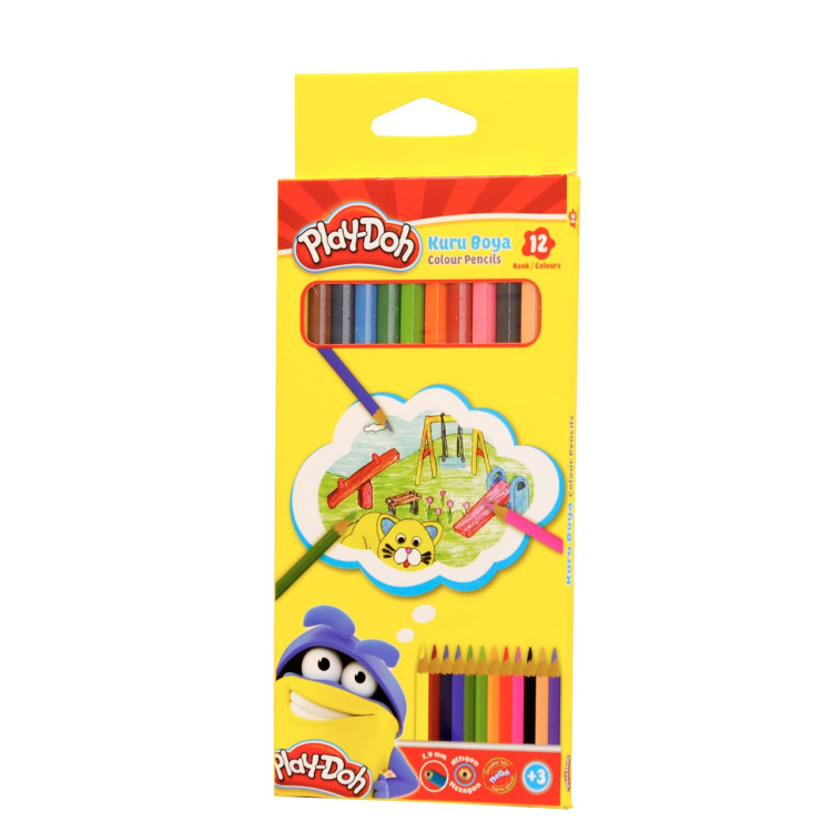 PLAY-DOH UZUN KURUBOYA KALEMİ KU001 12Lİ *20