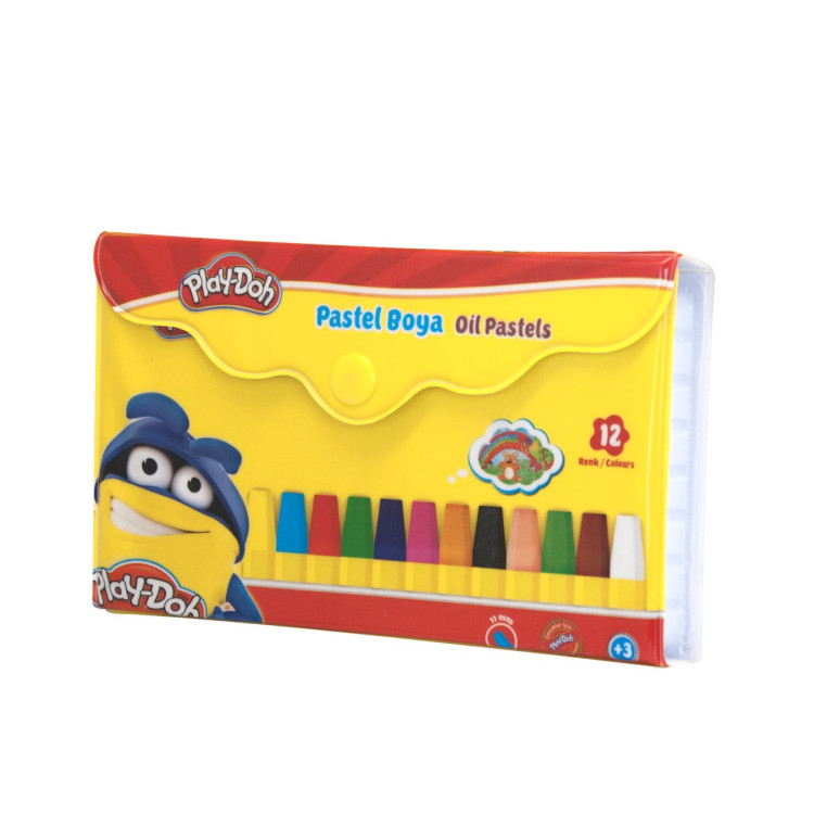 PLAY-DOH 12 RENK PASTEL BOYA ÇANTALI PA005 *72
