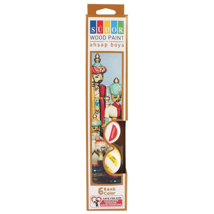 SÜDOR SD123 AHŞAP BOYA 6'LI ŞİŞE *96
