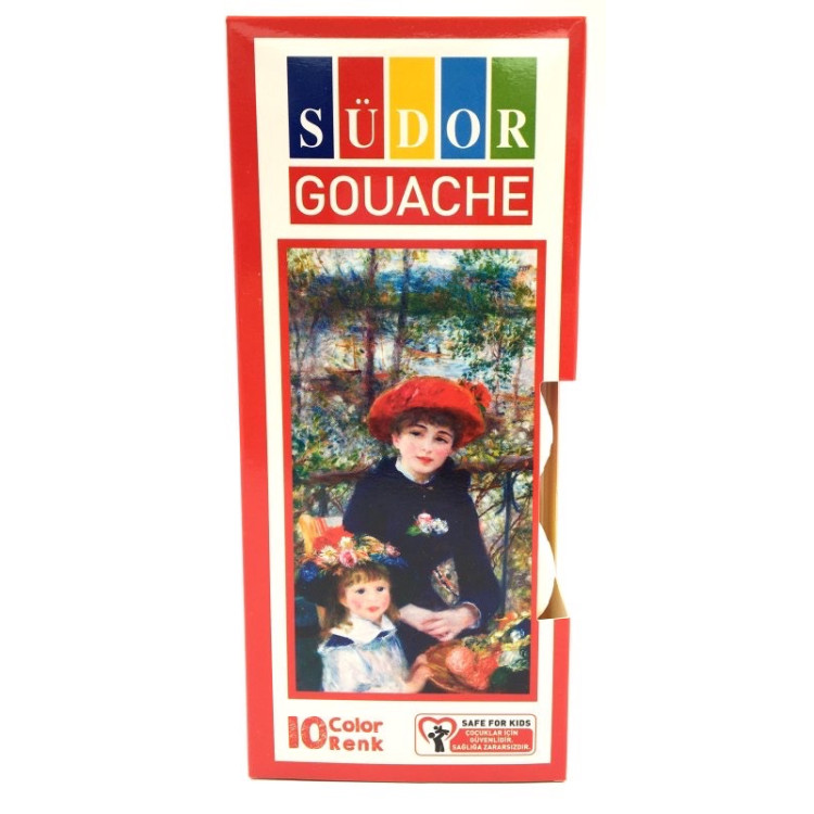 SÜDOR SD522 10LU ŞİŞE GUAJ BOYA *48