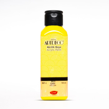 ARTDECO 3601 AKRİLİK BOYA 140ML SARI *144 > ARTDECO 3601 AKRİLİK BOYA 140ML SARI *144 >