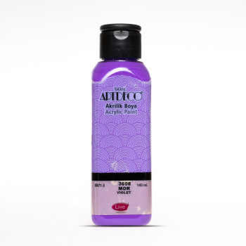 ARTDECO 3608 AKRİLİK BOYA 140ML MOR *144 > ARTDECO 3608 AKRİLİK BOYA 140ML MOR *144 >