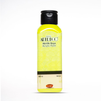 ARTDECO 3659 AKRİLİK BOYA 140ML FISTIK YEŞİLİ *144 >