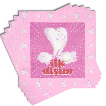 20 Lİ İLK DİŞ PEMBE PEÇETE 20 Lİ İLK DİŞ PEMBE PEÇETE