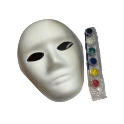 Maske Boyama 10'lu 6 Renk + Fırça Set