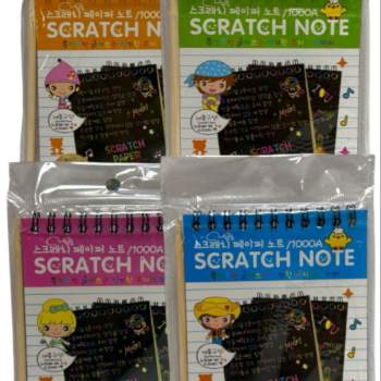 A6 TELLİ KAZIMA SİHİRLİ GÖKKUŞAĞI DEFTER 10 YAPRAK