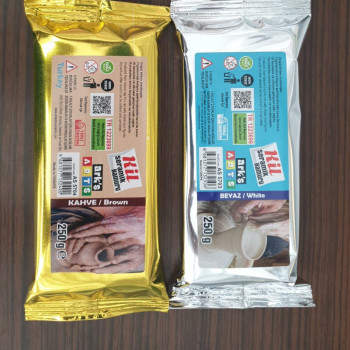 Kil Hamuru 250gr beyaz (Seramik Çamuru) Kil Hamuru 250gr beyaz (Seramik Çamuru)
