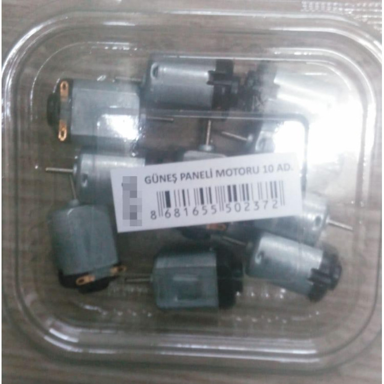 GÜNEŞ PANELİ MOTORU 10LU