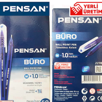 PENSAN 2270 BÜRO TÜKENMEZ KLM 1MM 50Lİ MAVİ  PENSAN 2270 BÜRO TÜKENMEZ KLM 1MM 50Lİ MAVİ