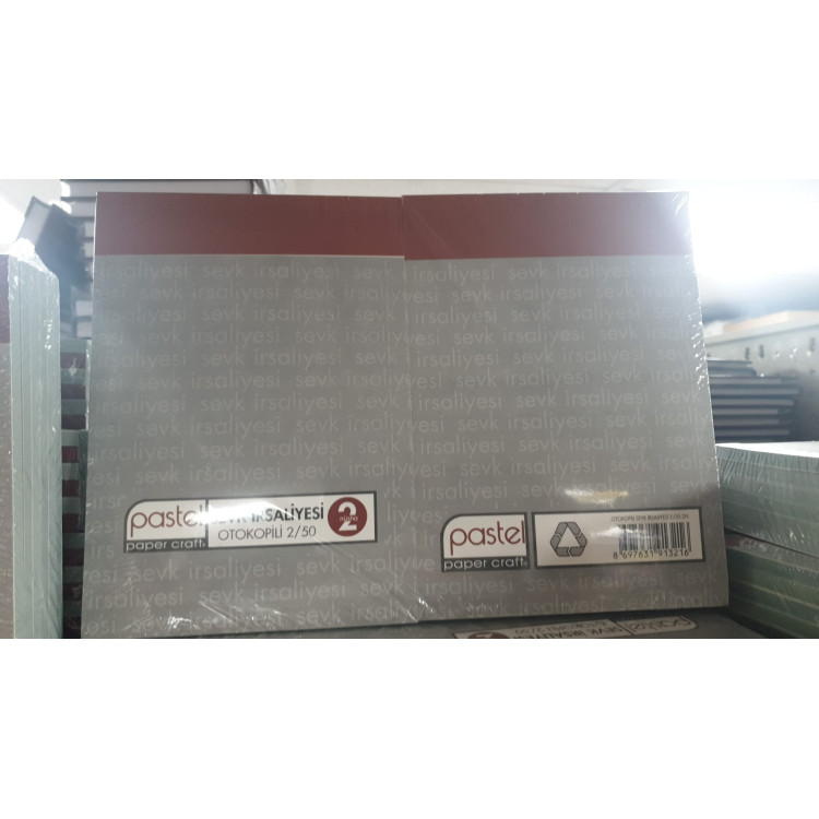 PASTEL 2/50 OTOKOPİLİ SEVK İRSALİYESİ 2N 12Lİ
