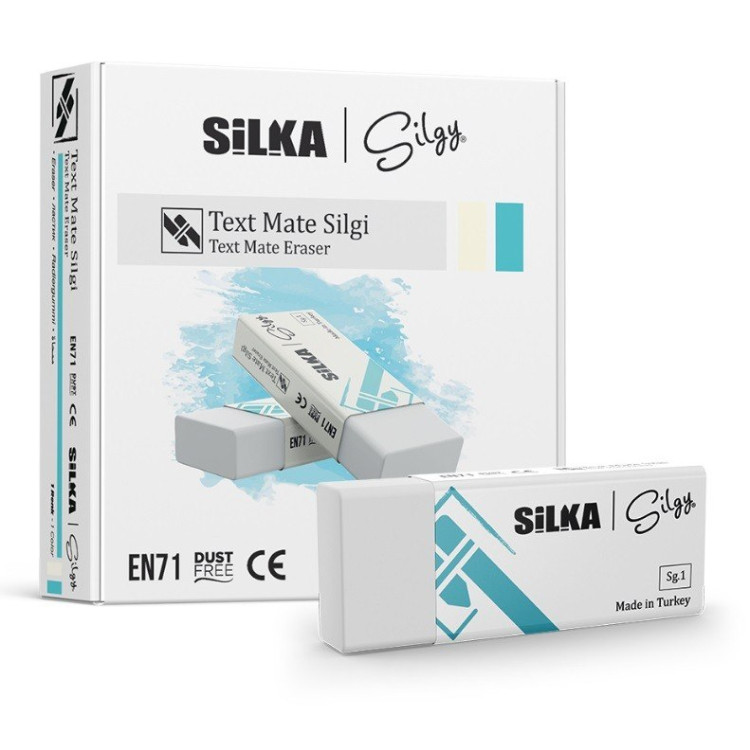 SİLKA SG.1 BEYAZ SİLGİ TEXT MATE (BOX20) *k
