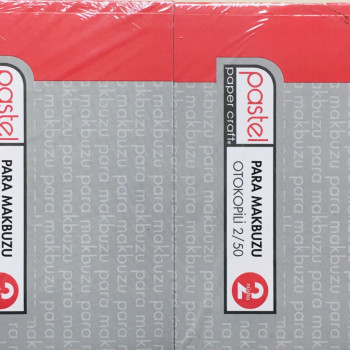 PASTEL 2/50 OTOKOPİLİ PARA MAKBUZU 2N 12Lİ PASTEL 2/50 OTOKOPİLİ PARA MAKBUZU 2N 12Lİ